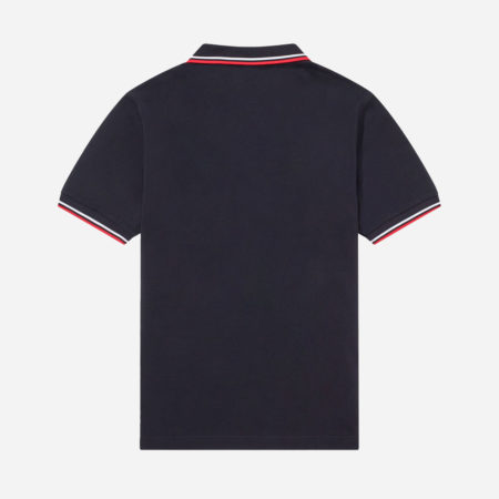 Fred Perry Twin Tipped Polo - Navy/White