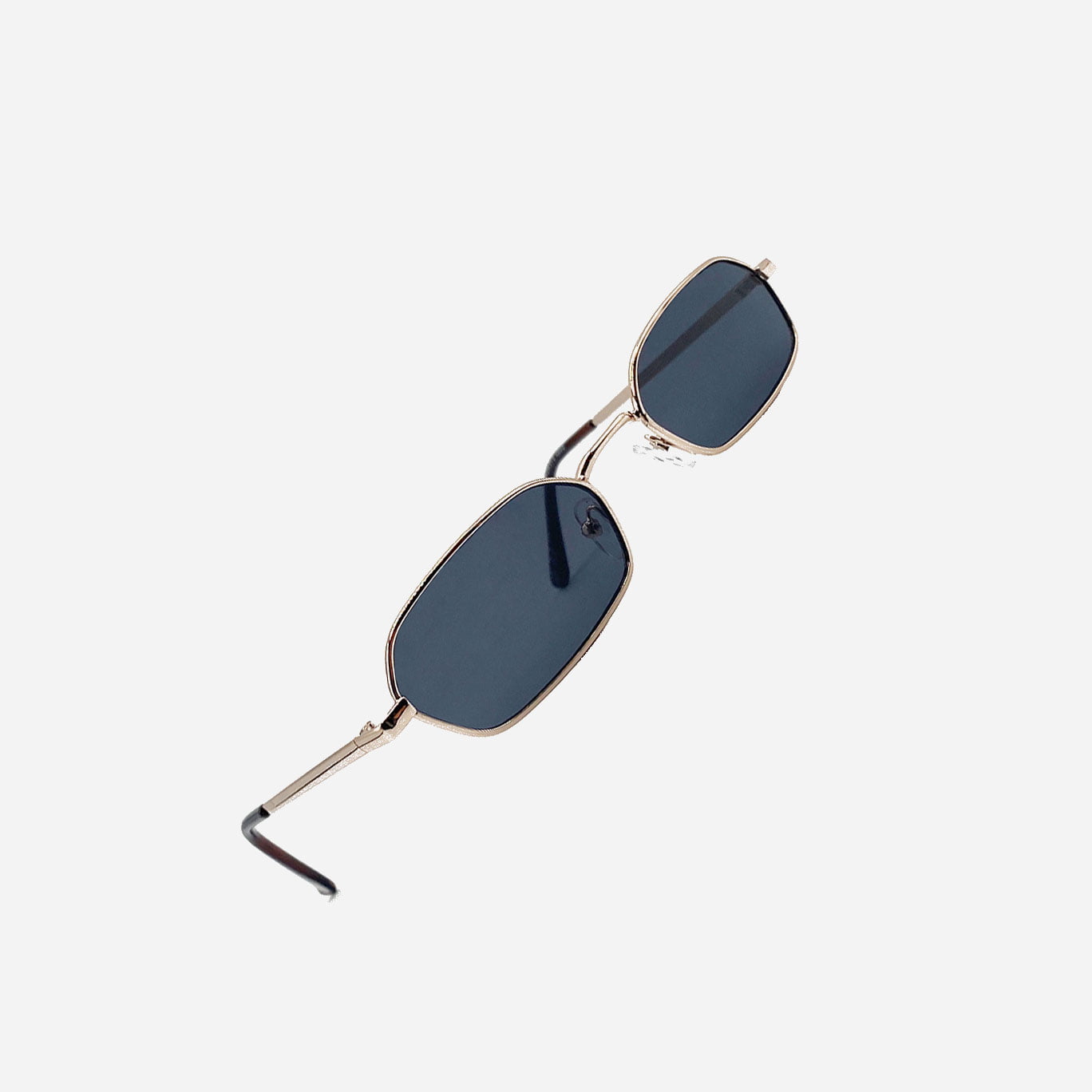 Masterpiece Oval Metal Sunglasses - Gold