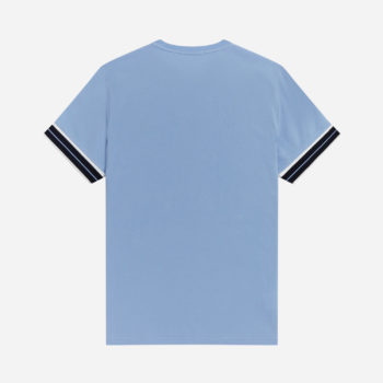 Fred Perry Tramline Tipped Pique Tee - Sky