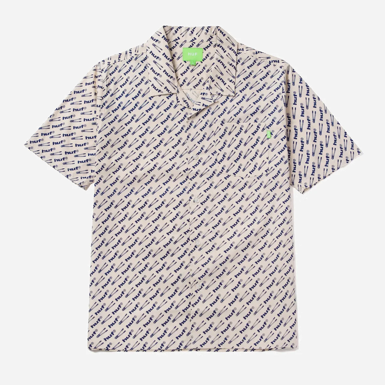 HUF Breaker Short Sleeve Woven Shirt - Natural