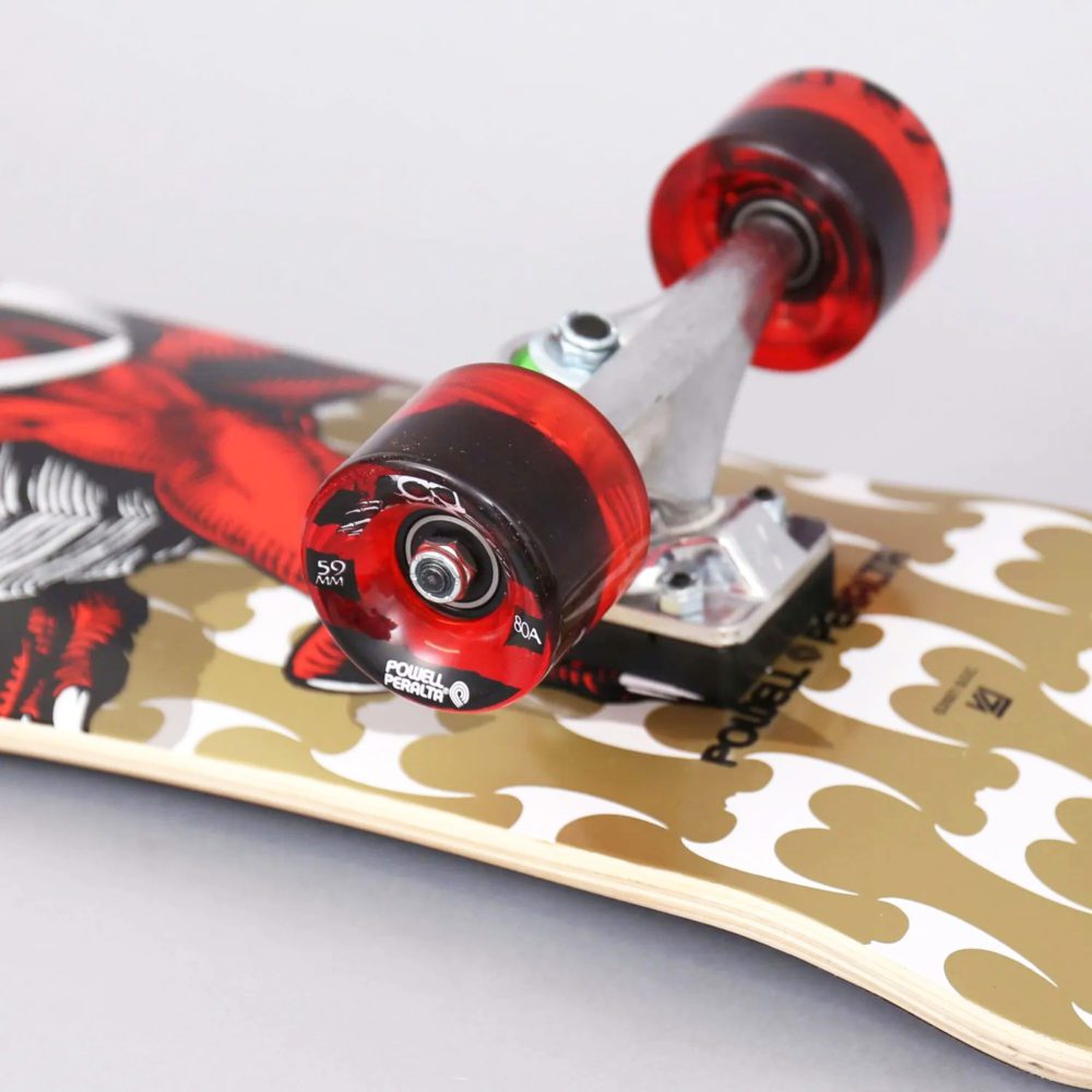 Powell Peralta Cruiser Cab Dragon Red 8.0 X 29.5 - Skateboard Complet Mini Cab Dragon Rouge