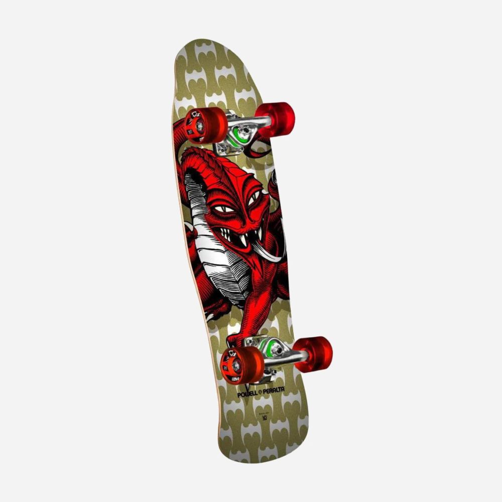 Powell Peralta Micro Mini Cab Dragon 8" Complete Cruiser - Gold Powell Peralta Micro Mini Cab Dragon 8" Complete Cruiser - Gold