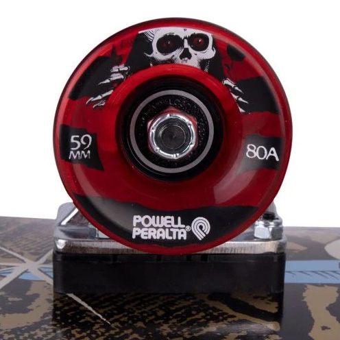Powell Peralta Micro Mini Skull & Sword 8" Complete Cruiser - Gold