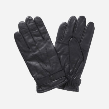 Barbour Burnish Leather Thinsulate Glove - Black