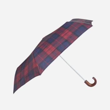 Barbour Tartan Mini Umbrella - Cordovan