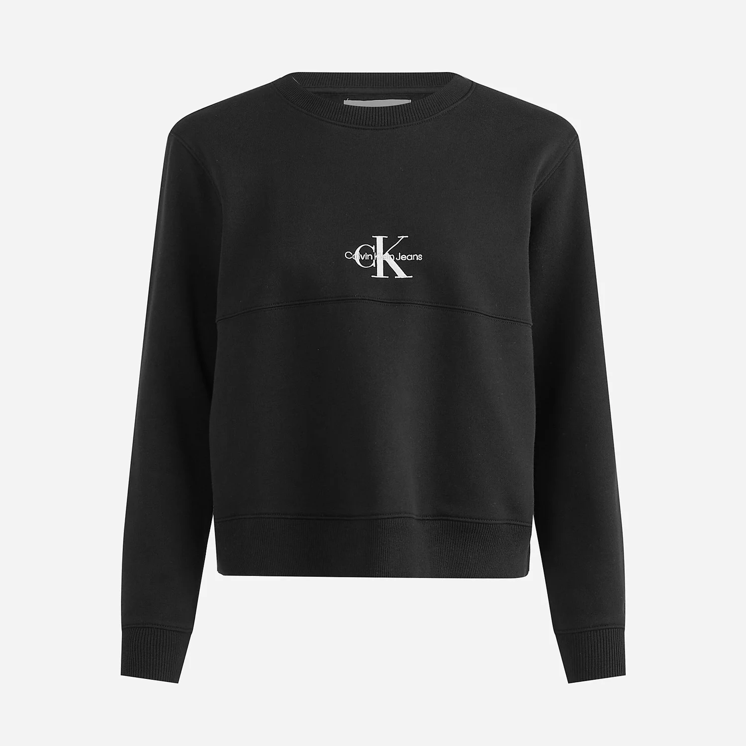 Calvin Klein Women's Monogram Logo Crew Sweat - CK Black
