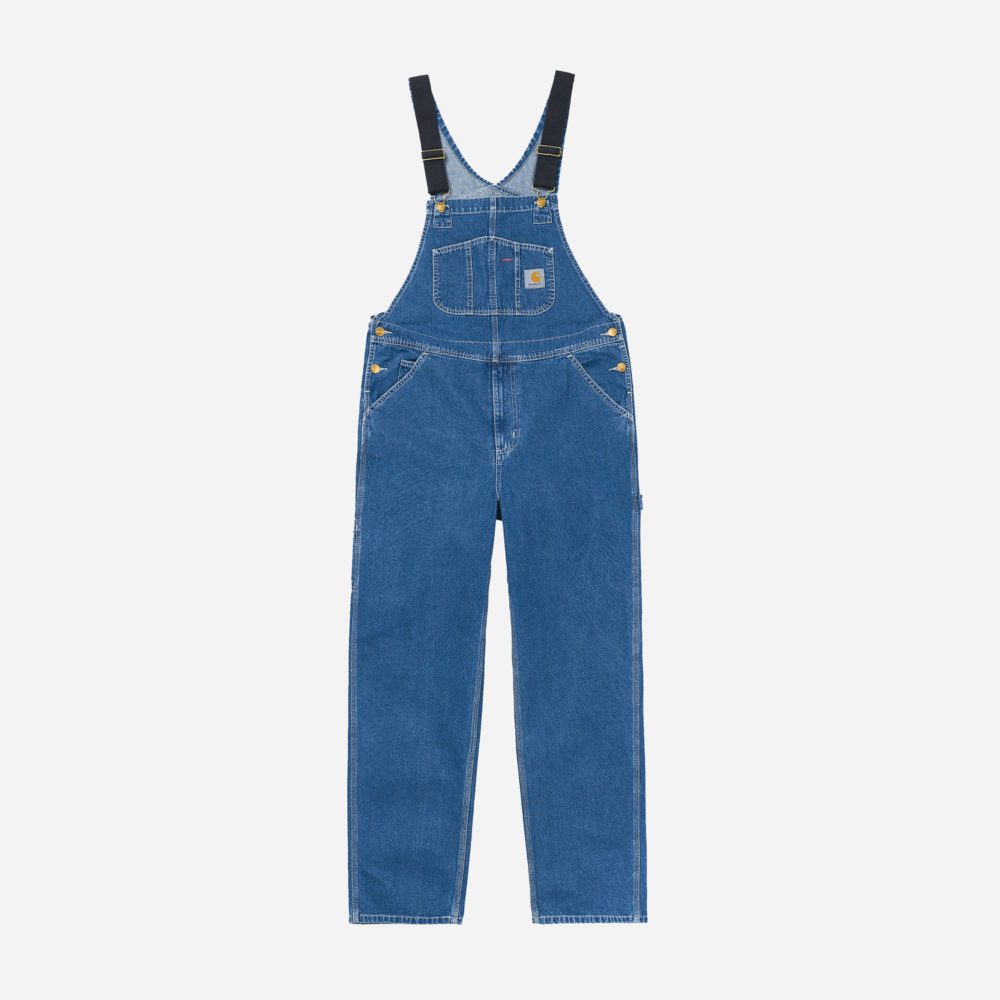 Carhartt WIP Bib Straight Fit Overall - Blue Stone Washed