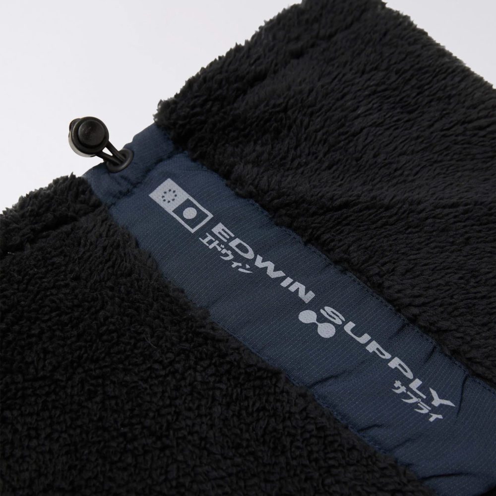 Edwin Yonago Neck Warmer - Black Garment Washed