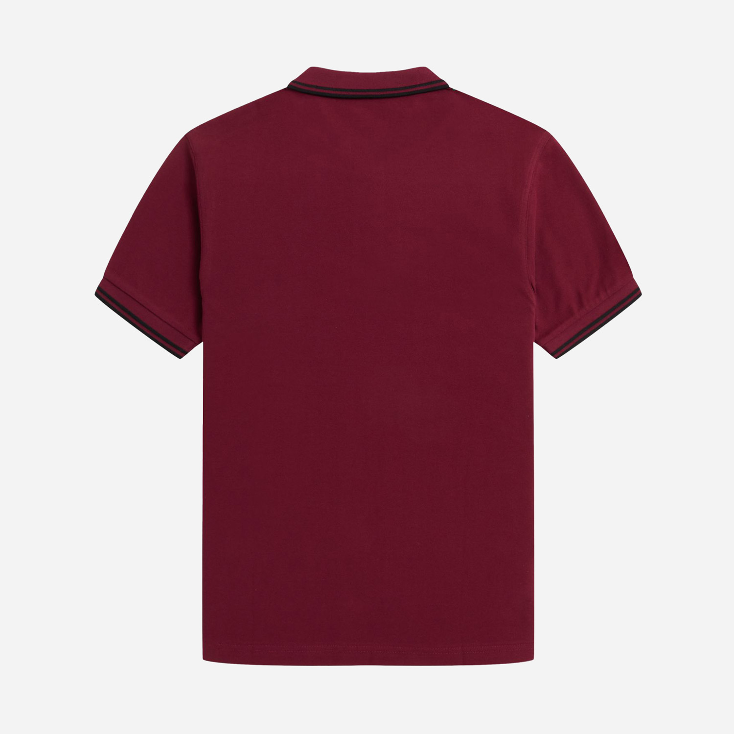 Fred Perry Twin Tipped Polo - Tawny Port/Black/Black