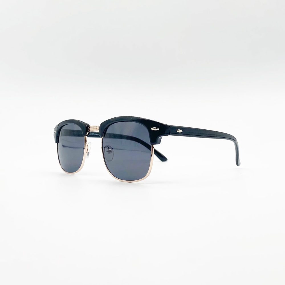 Masterpiece Clubmaster Sunglasses - Black/Silver