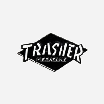 Thrasher Label Pin Badge - Black