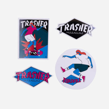 Thrasher X Parra Sticker Pack (4 Pack) - Multi