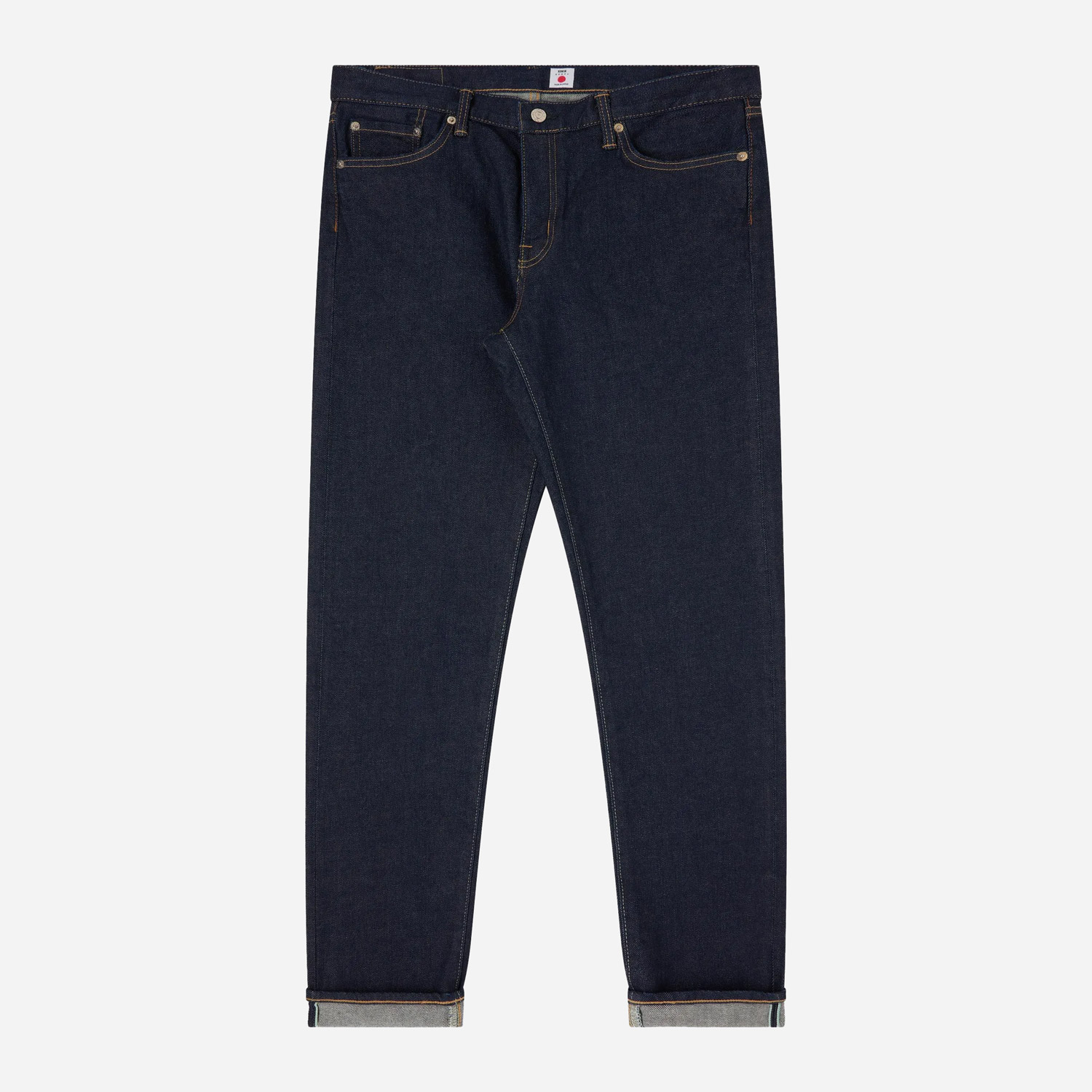 Edwin Kaihara Blue Stretch Regular Taper Fit Jean - Green x White Selvage