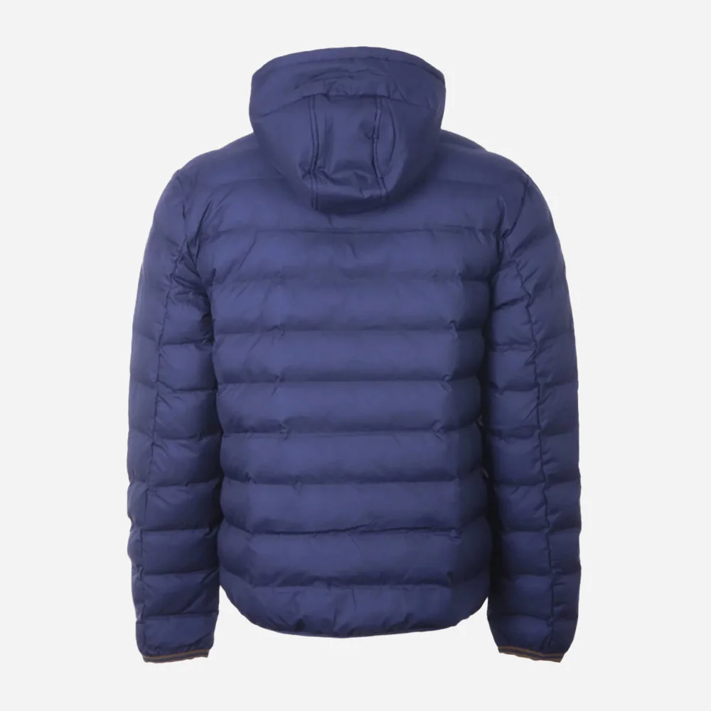 Fred Perry Hooded Insulated Jacket - French Navy | The Cream Store