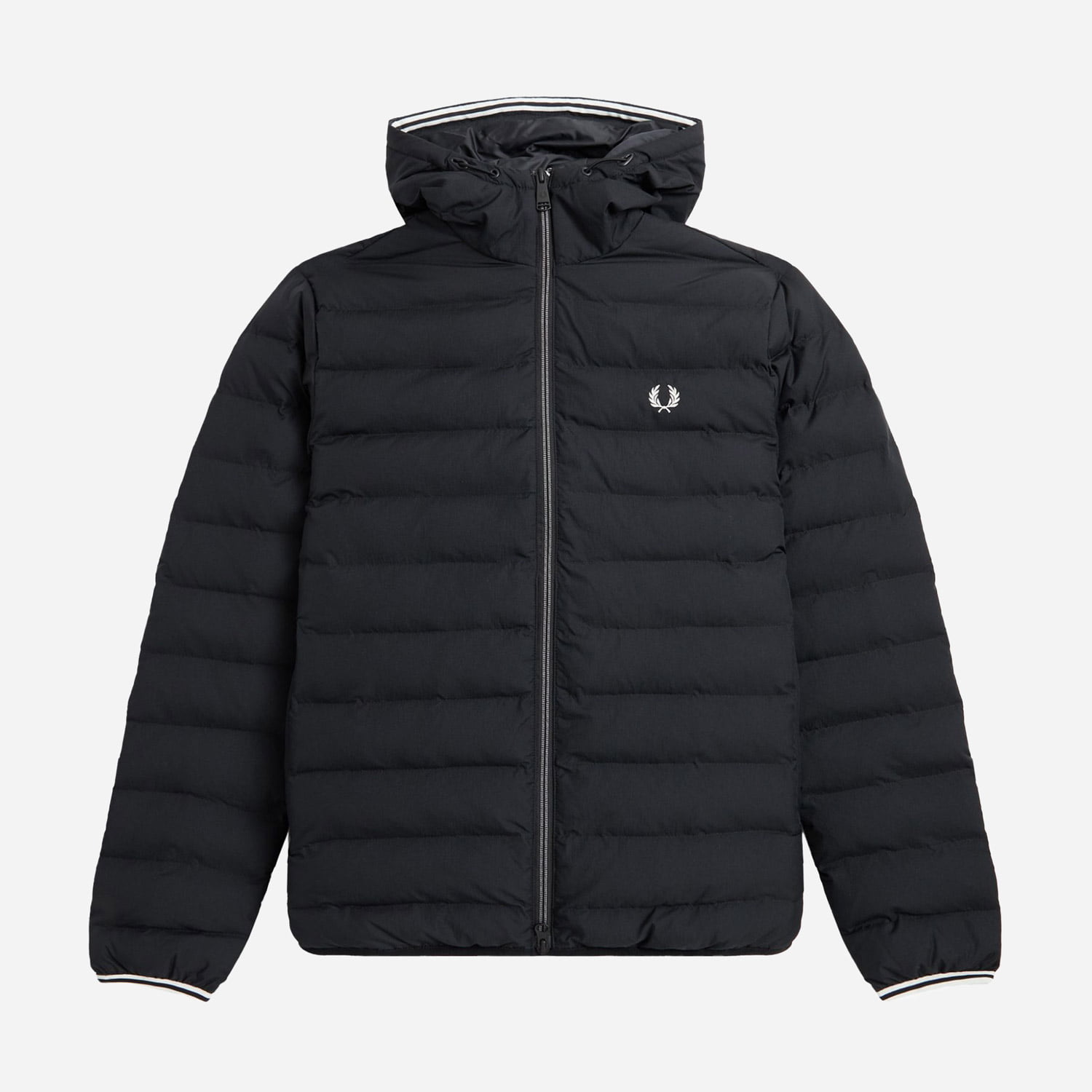 Fred Perry Hooded Insulated Jacket - Black