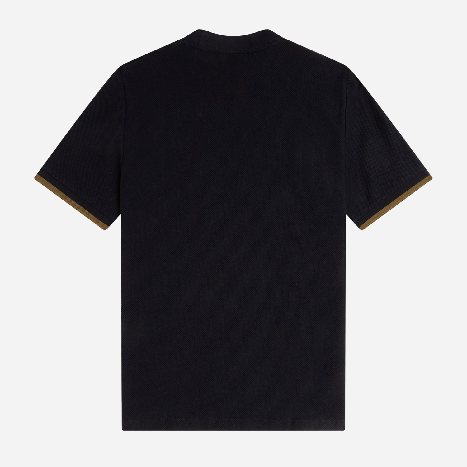 Fred Perry Tipped Cuff Pique Tee - Black
