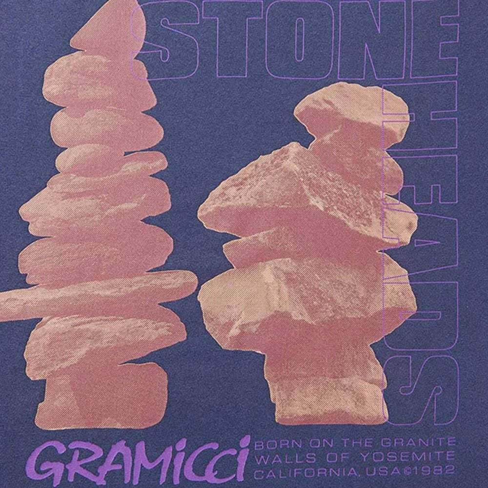 Gramicci Stone Heads Tee - Navy Pigment