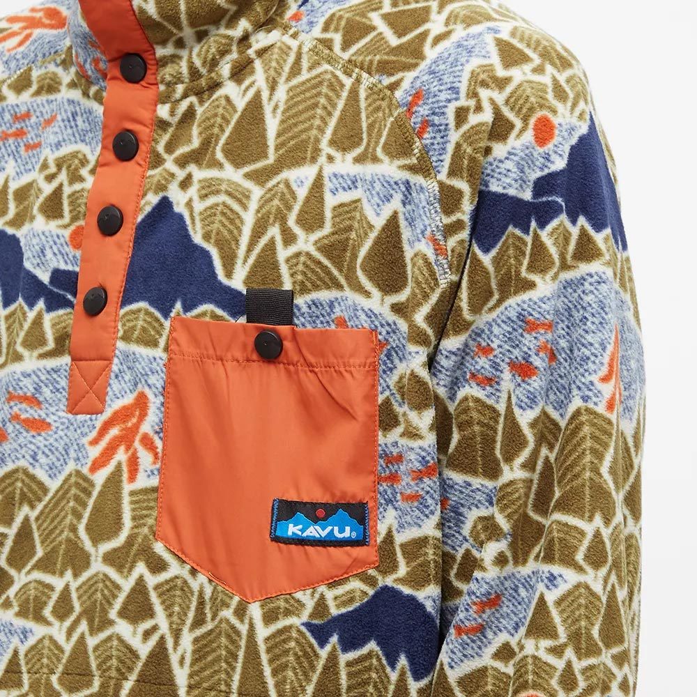 Kavu Sasquatch Hike Teannaway Fleece Pullover Sweatshirt - Multi