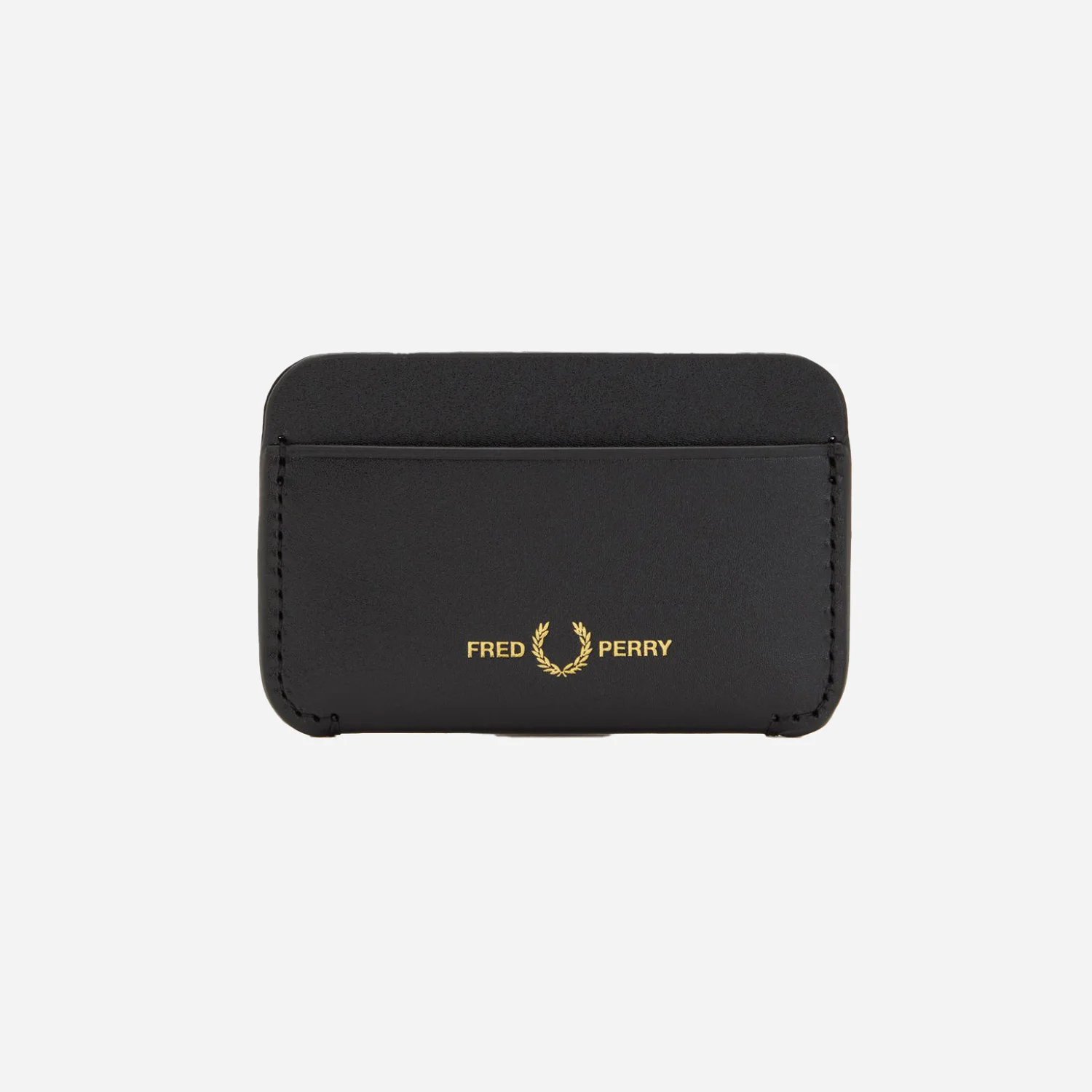 Fred Perry Burnished Leather Cardholder-Black