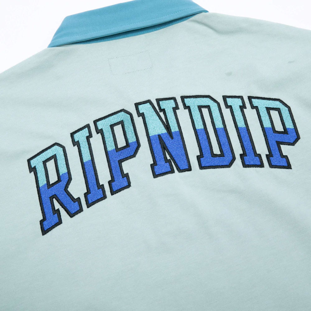 Rip N Dip Team Spirit Long Sleeve Rugby Shirt - Sage
