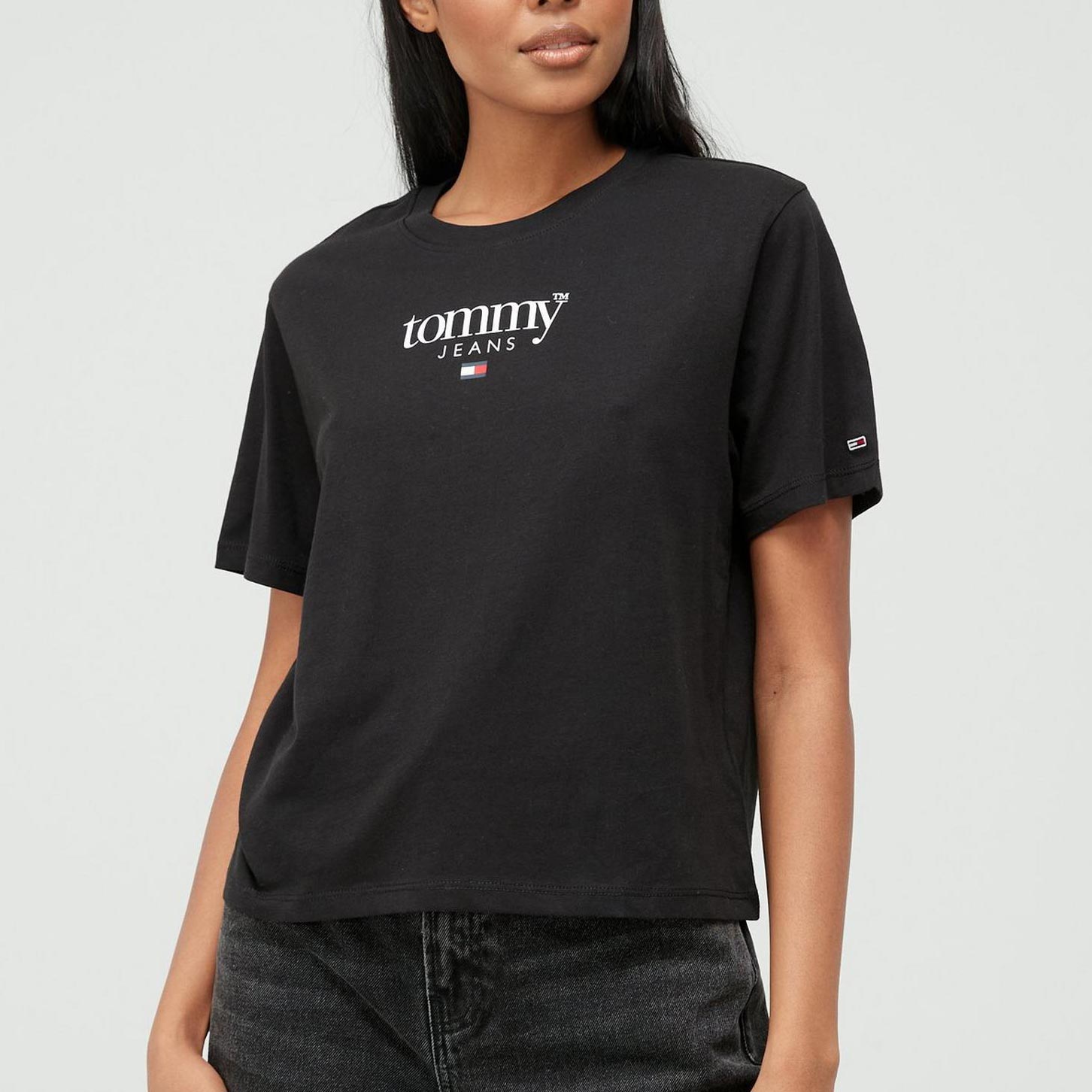 Tommy Jeans Woman's Classic Essential Logo Tee - Black