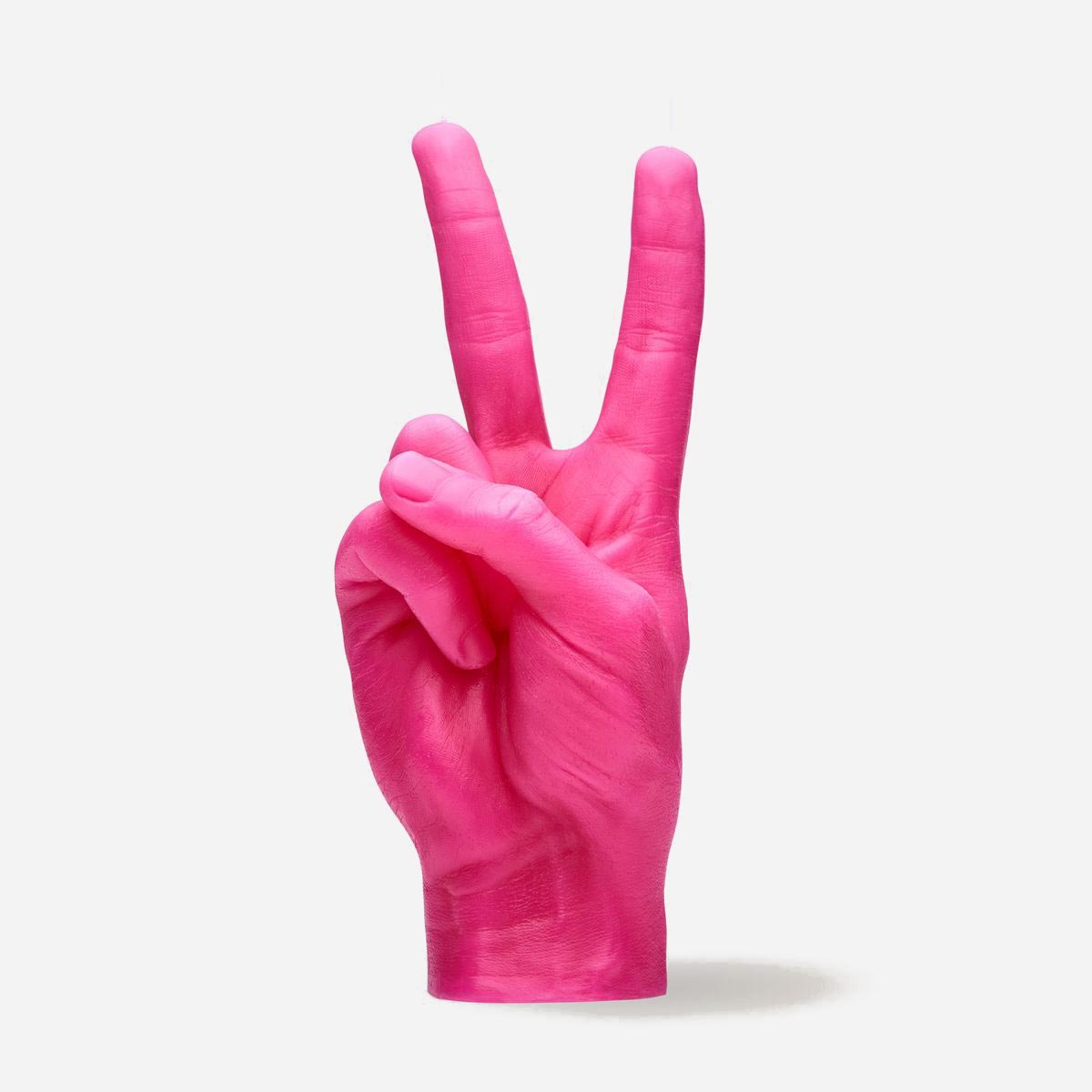 Candlehand Peace Hand Gesture Candle - Pink
