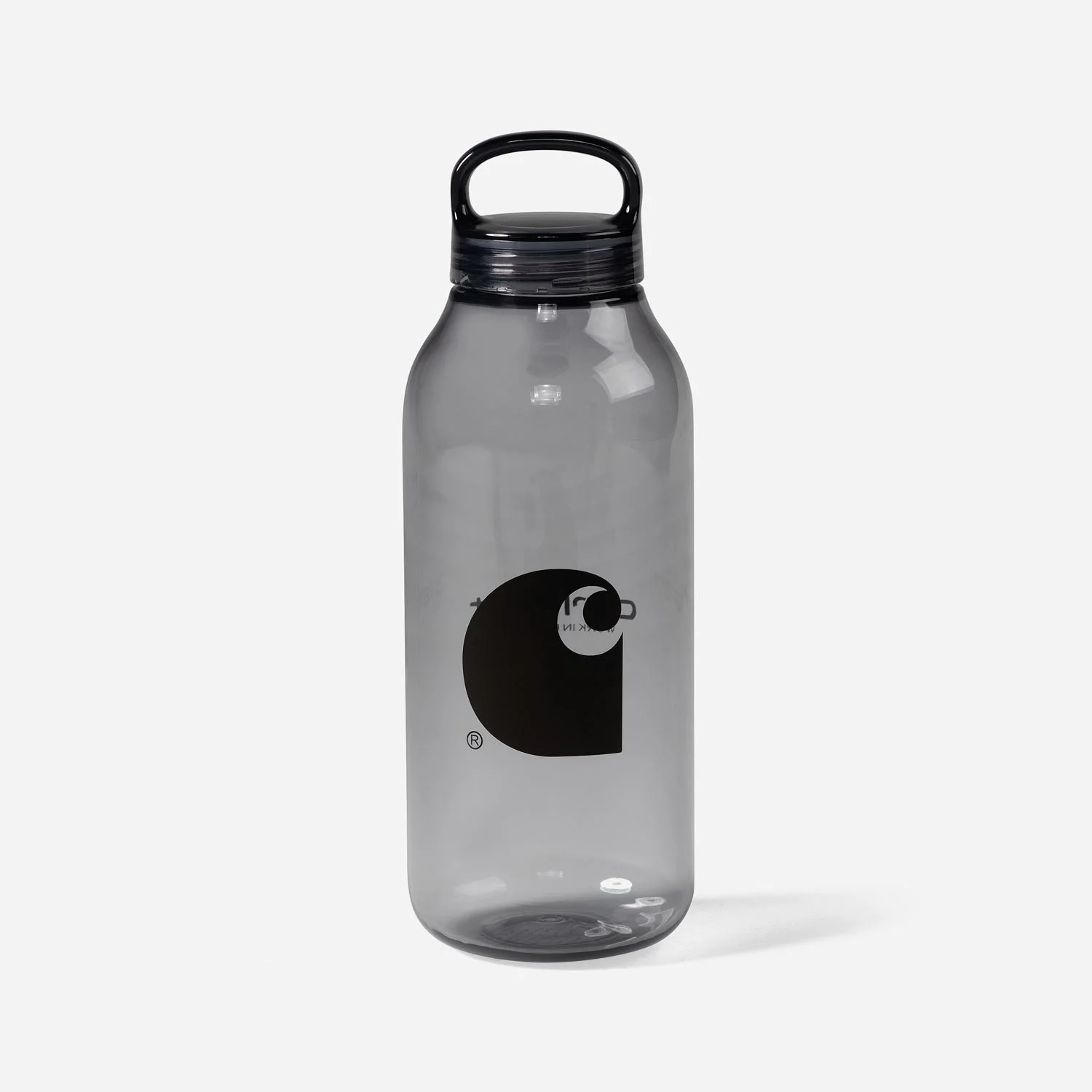 Carhartt WIP Logo Water Bottle - Smoke