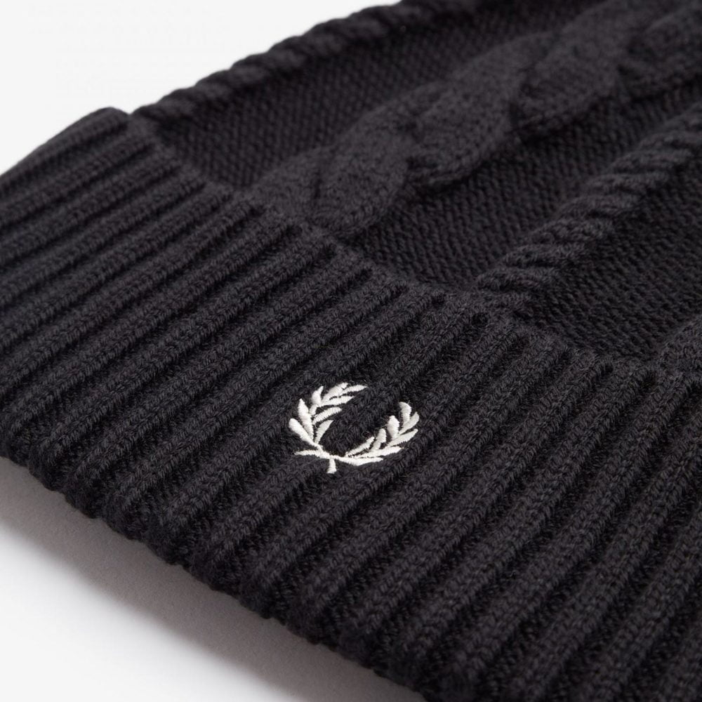 Fred Perry Cable Beanie - Black