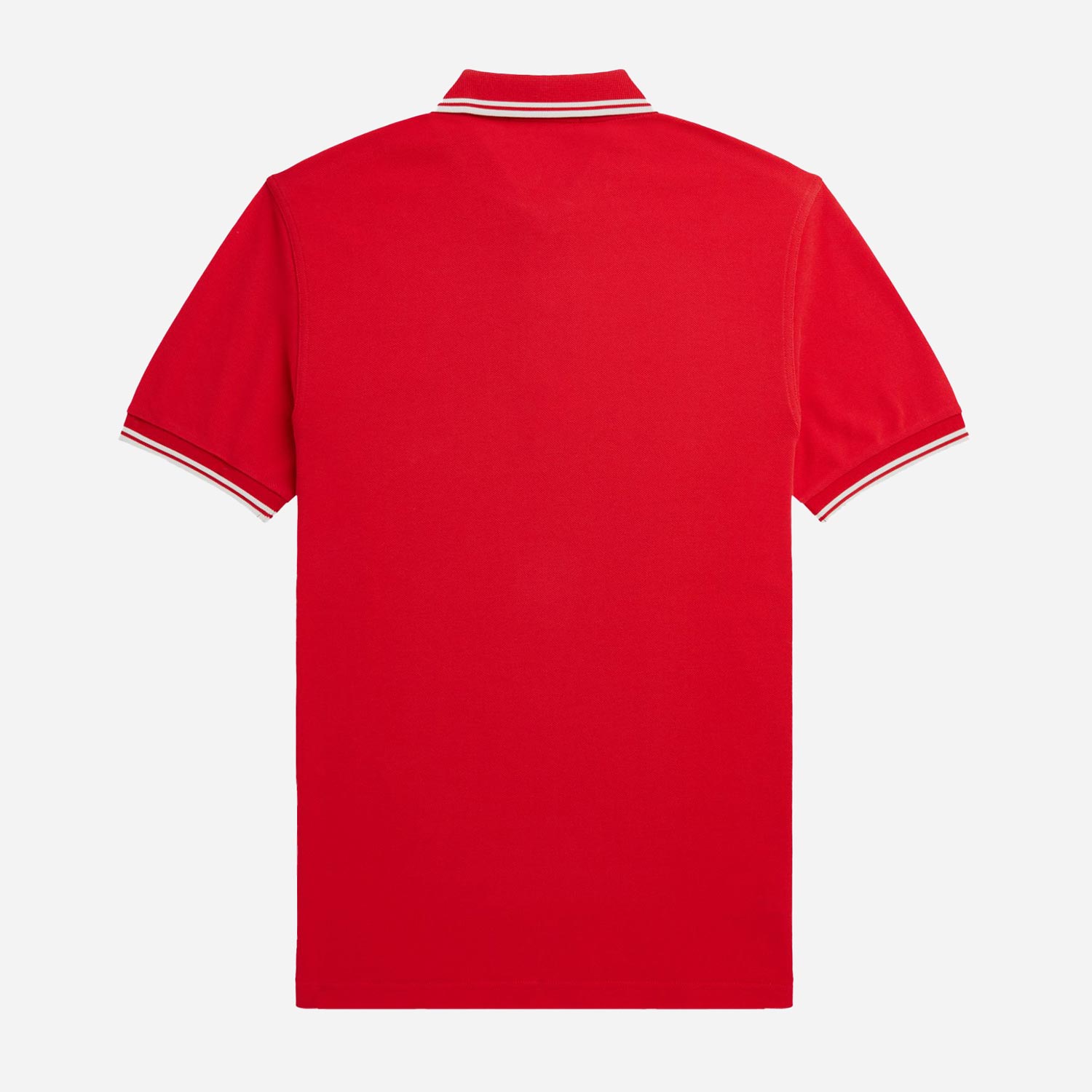 Fred Perry Twin Tipped Polo - Jester Red/Snow White/Snow White