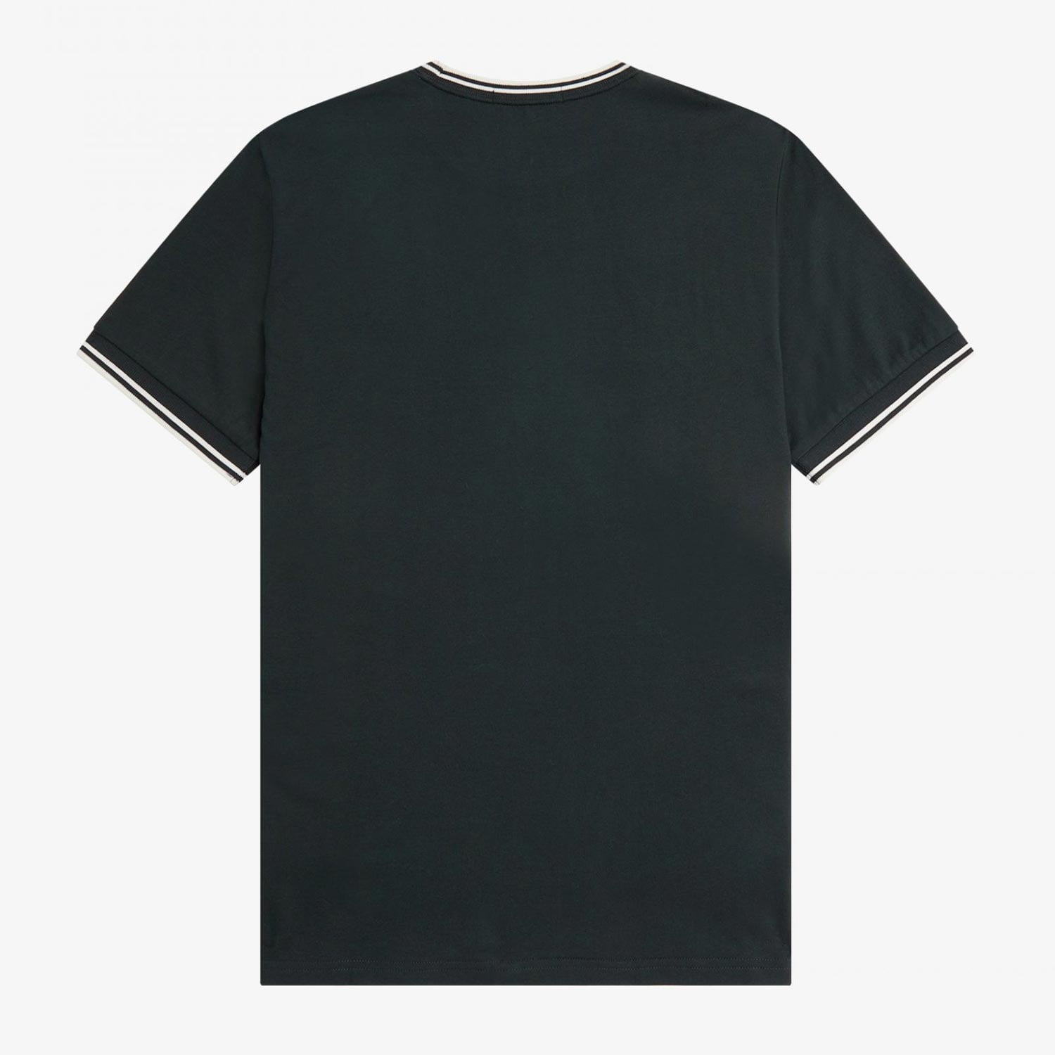 Fred Perry Twin Tipped Tee - Night Green