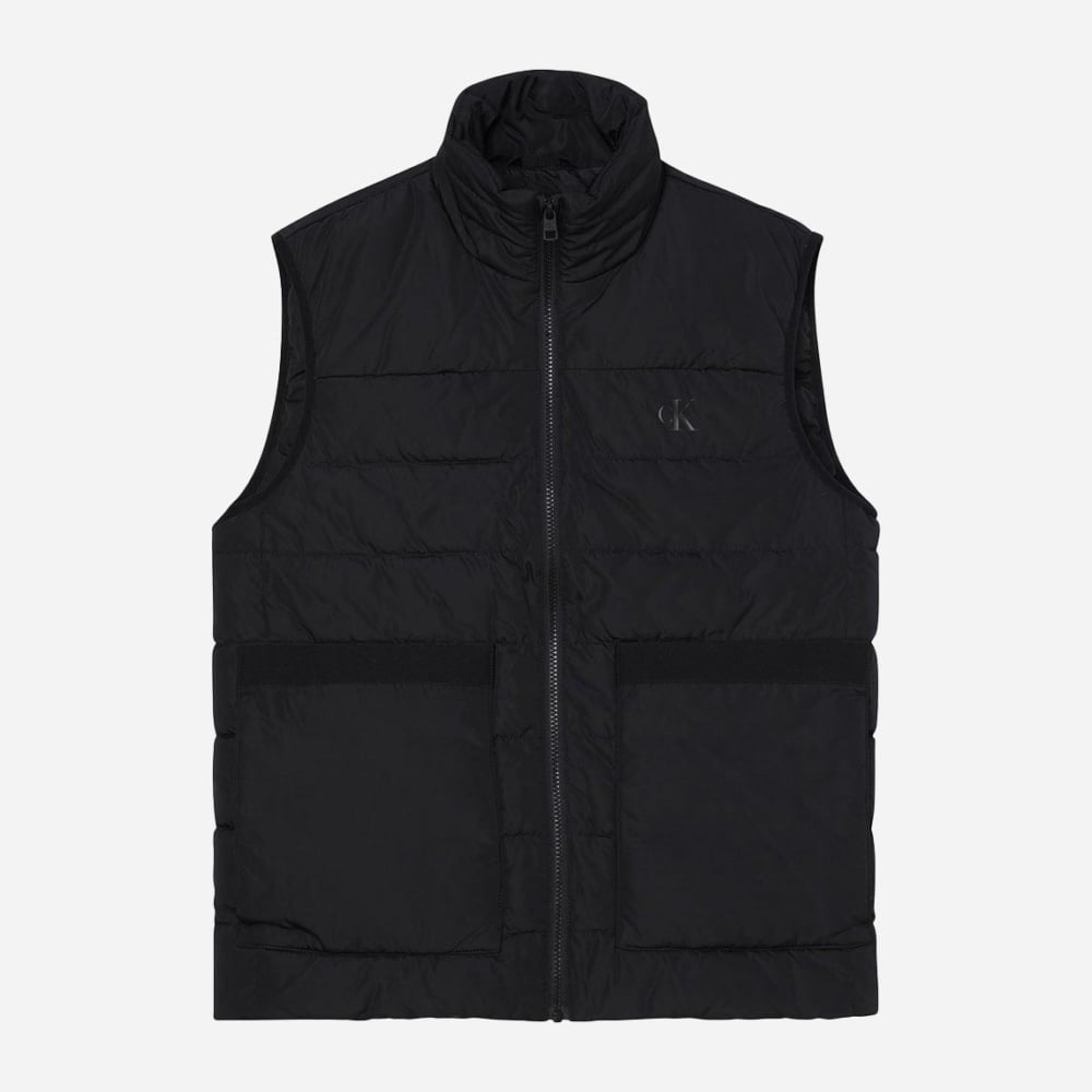 Calvin Klein Badge Trim Vest - Black Calvin Klein Badge Trim Vest - Black