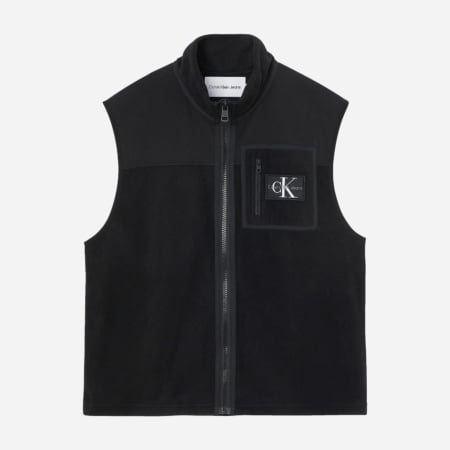 Calvin Klein Fleece Blocking Vest - Black