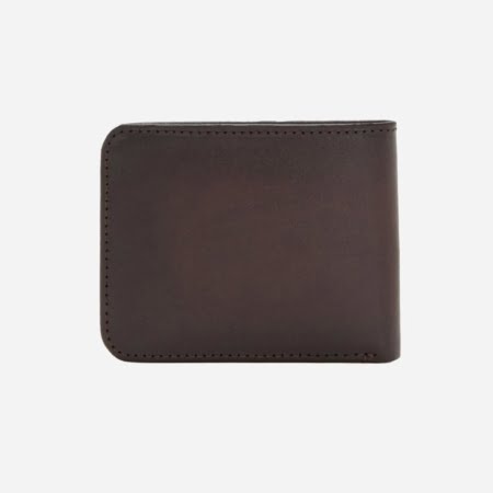 Fred Perry Burnished Leather Billfold Wallet - Oxblood