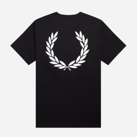 Fred Perry Graphic Branded Tee - Black