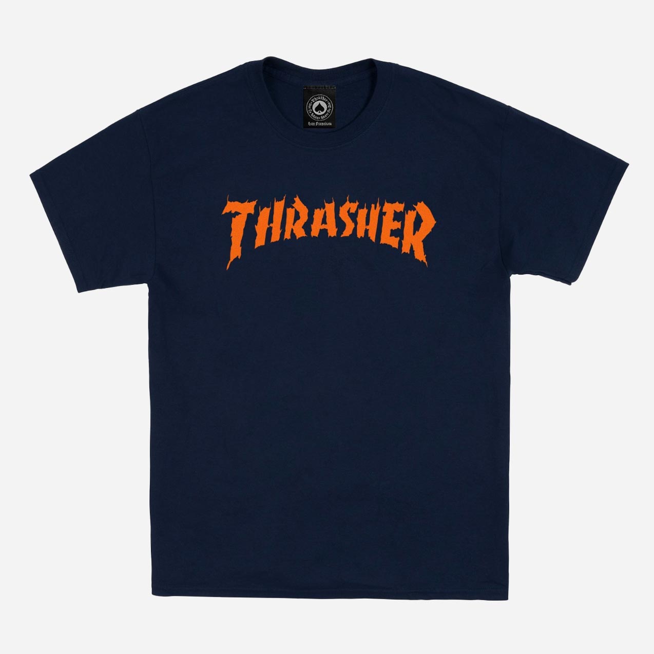 Thrasher Burn It Down Tee - Navy
