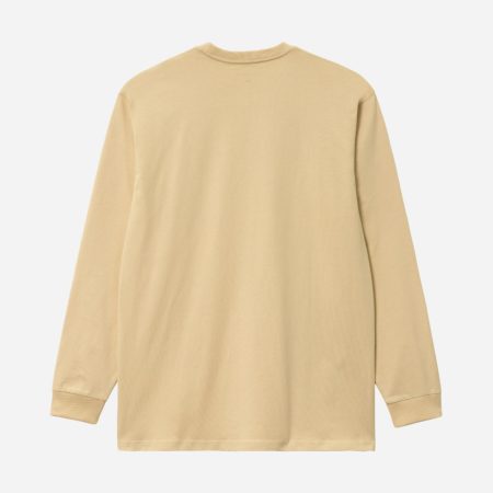 Carhartt WIP Long Sleeve Chase Tee - Citron/Gold