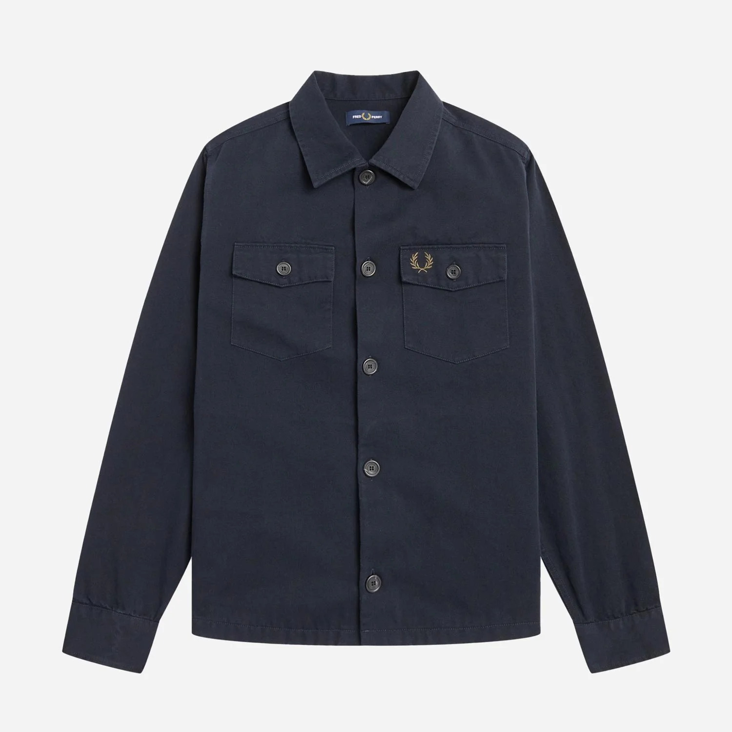 Fred Perry Twill Overshirt - Navy