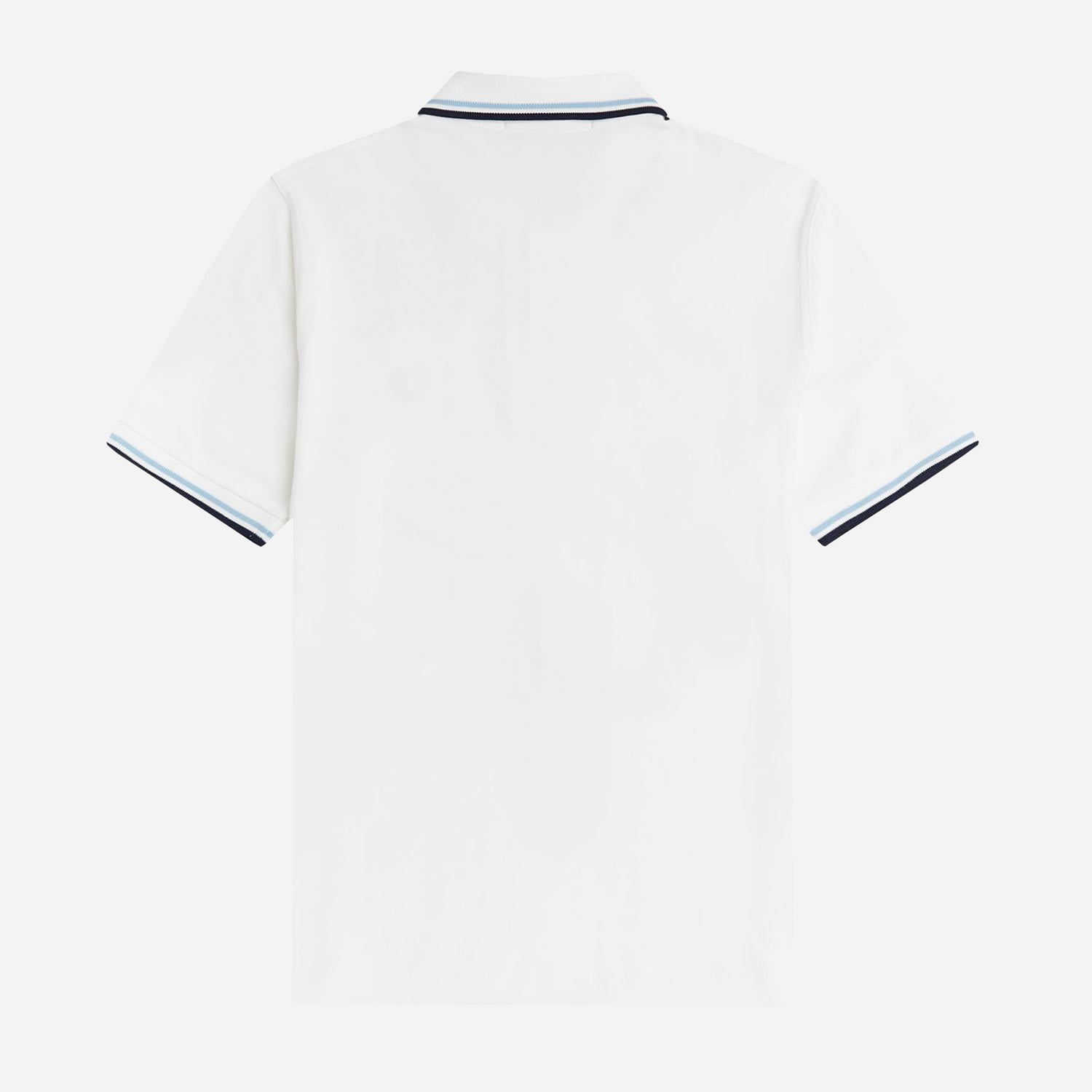 Fred Perry Twin Tipped Polo - White/Ice/Navy