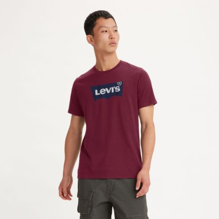 Levis Graphic Crewneck Tee - Color Extension Rumba Red