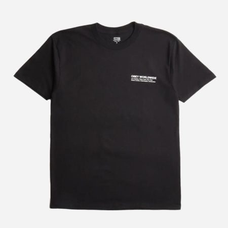 Obey Half Face Icon Tee - Black