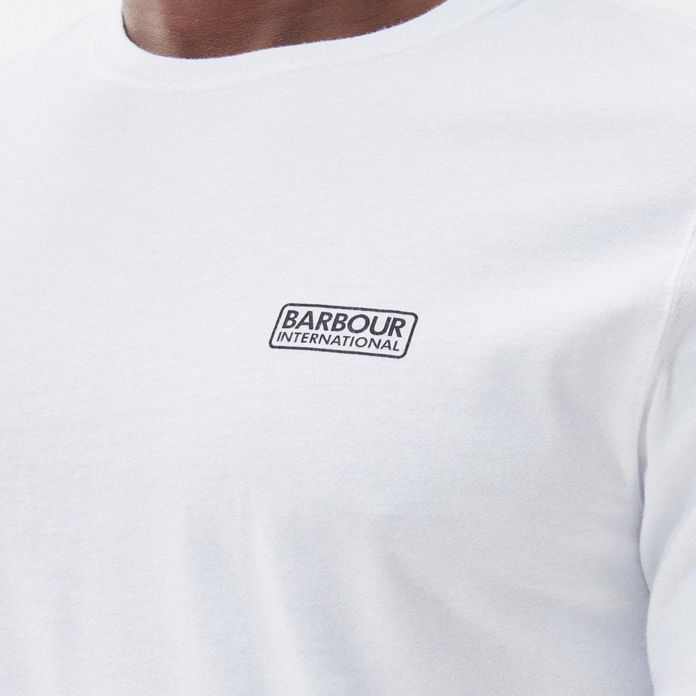 Barbour International Small Logo Slim Fit Short Sleeve Tee - White