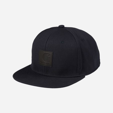 Carhartt WIP Logo Snapback Cap - Dark Navy Carhartt WIP Logo Snapback Cap - Dark Navy