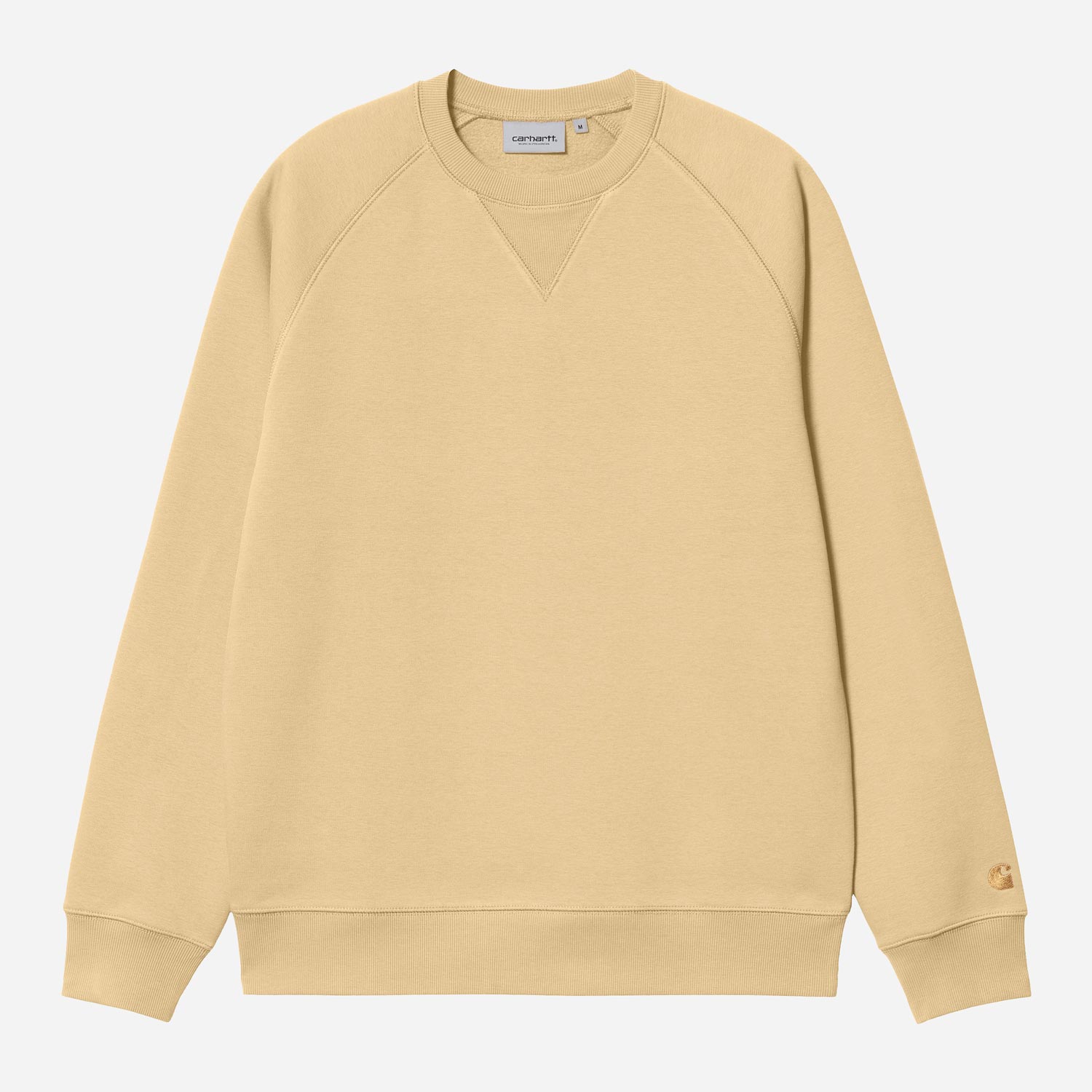 Carhartt WIP Regular Fit Chase Sweat - Citron/Gold