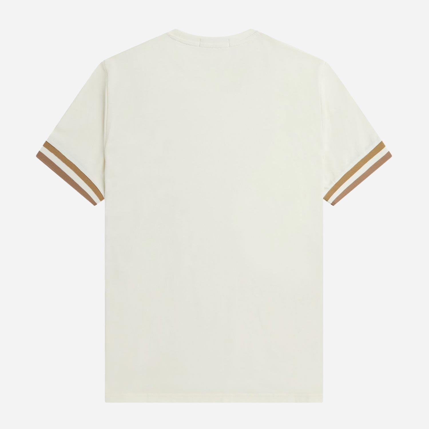 Fred Perry Bold Tipped Pique Regular Fit Short Sleeve Tee - Ecru