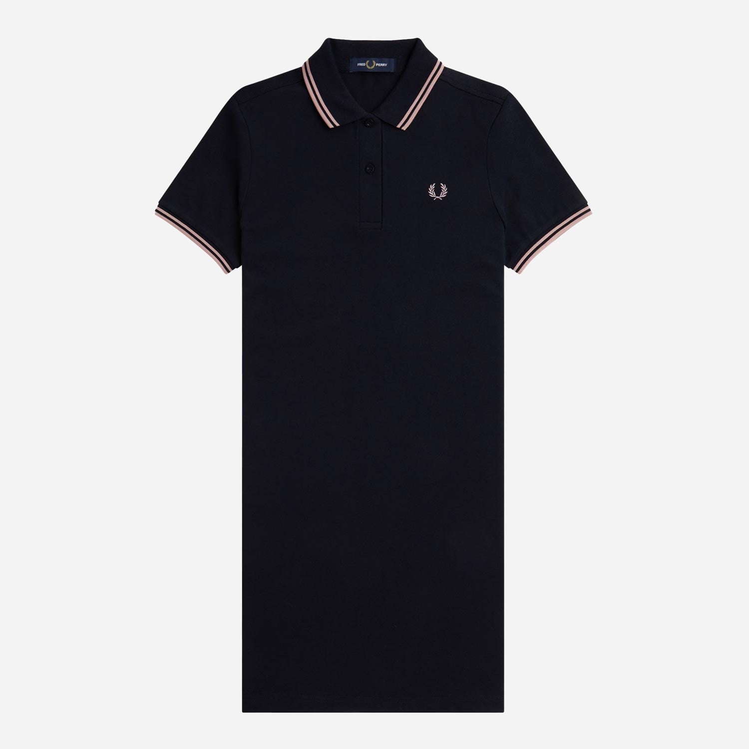 Fred Perry Women's Twin Tipped Regular Fit Short Sleeve Dress - Navy