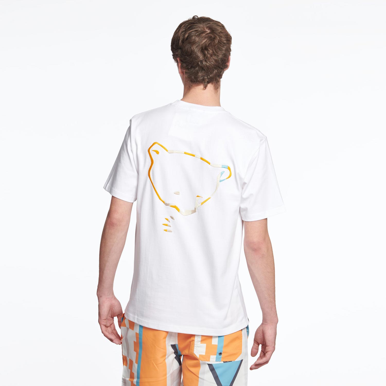Penfield Embroidered Back Relaxed Fit Short Sleeve Tee - Bright White