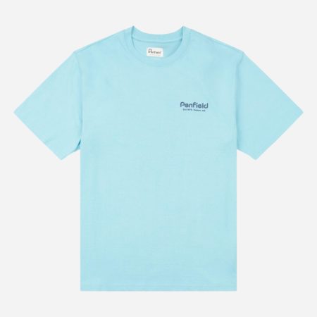 Penfield Hudson Script Relaxed Fit Short Sleeve Tee - Milky Blue Penfield Hudson Script Relaxed Fit Short Sleeve Tee - Milky Blue