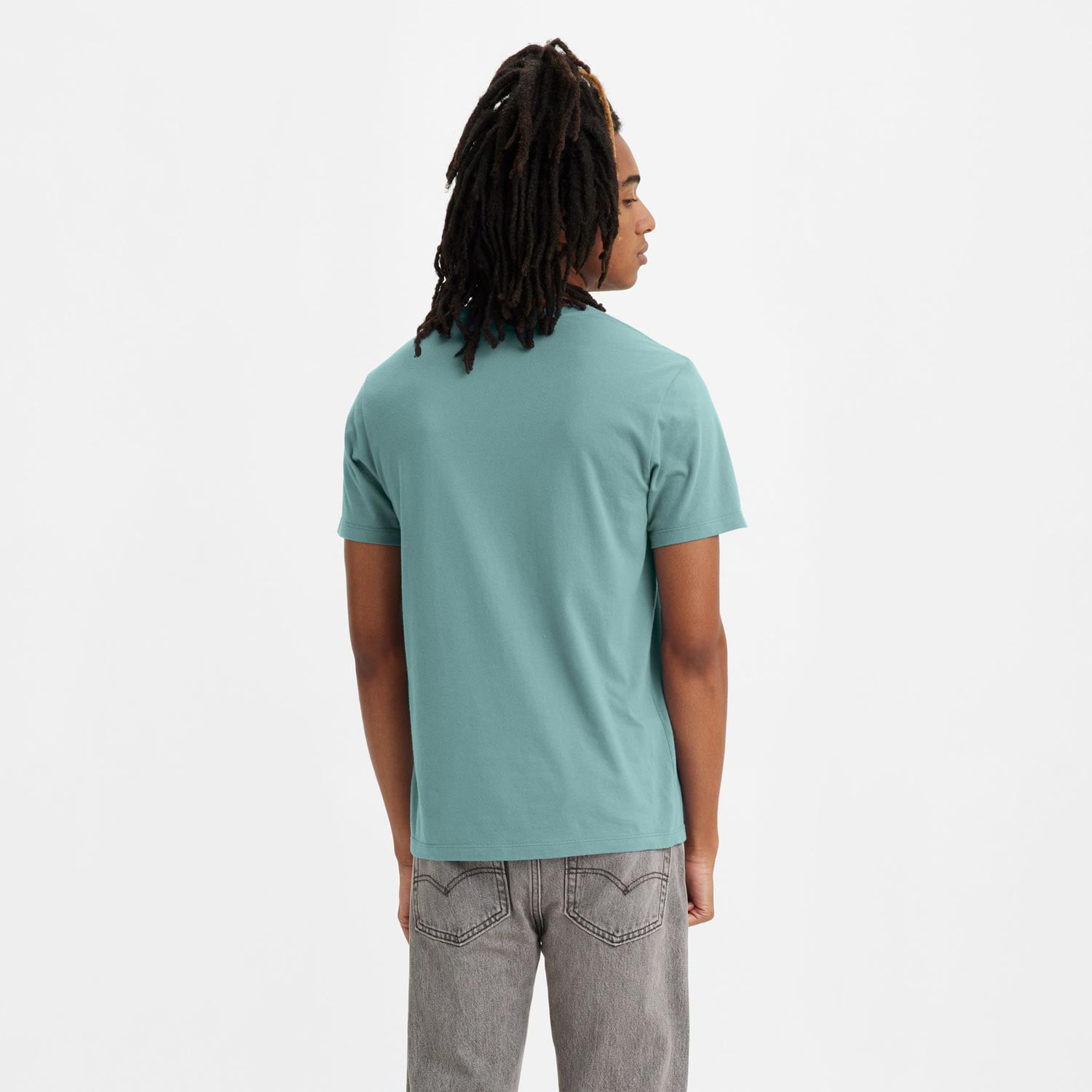 Levis Graphic Crewneck Regular Fit Short Sleeve Tee - Color Extension/Pastel Turquoise