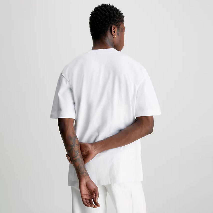 Calvin Klein Land Scrape Graphic Regular Fit Short Sleeve Tee - Bright White