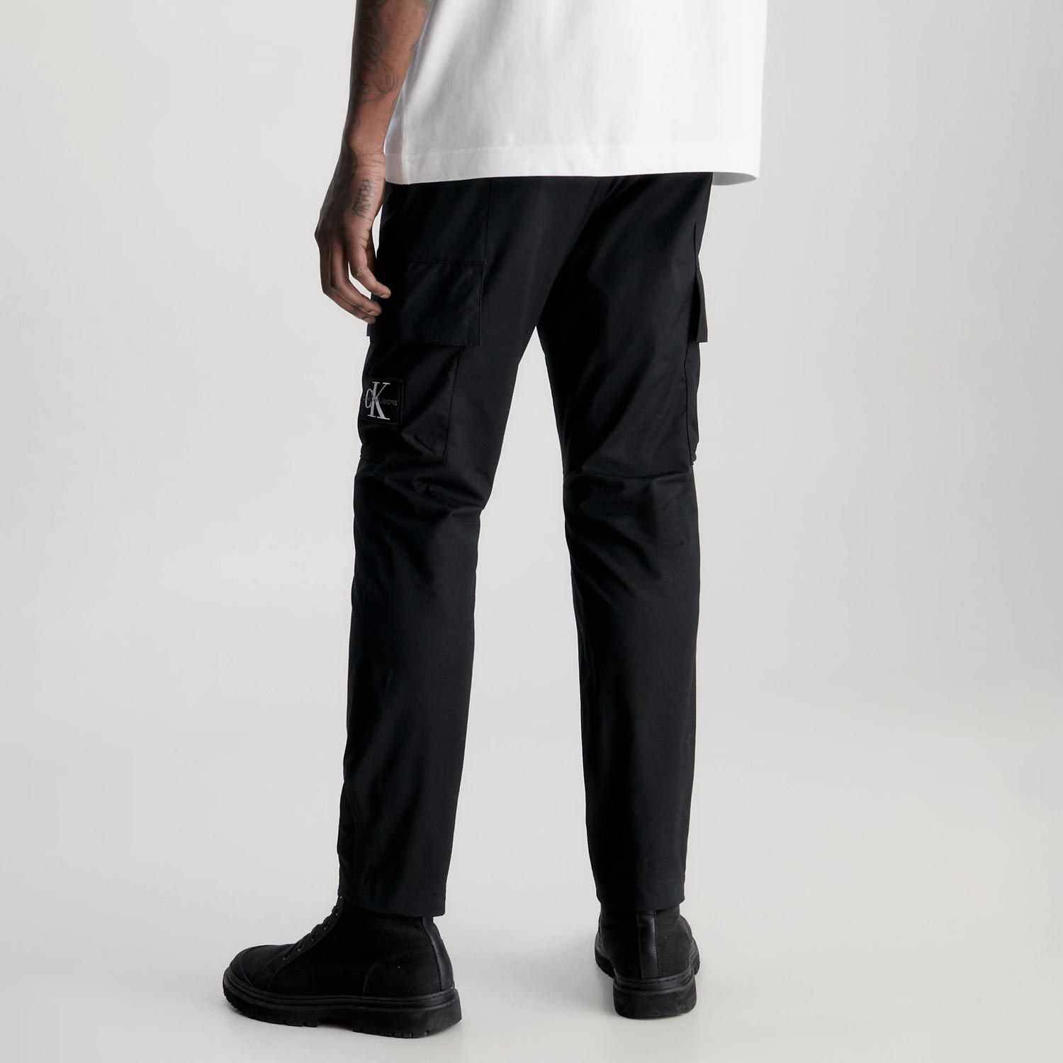 Calvin Klein Washed Skinny Fit Cargo Pant - CK Black